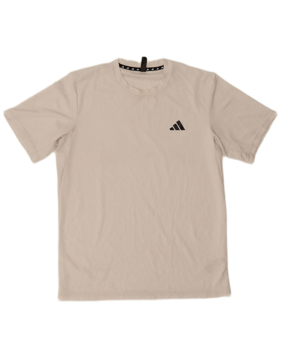 Adidas Hombre Aeroready Camiseta Top Medio Blanco Poliéster
