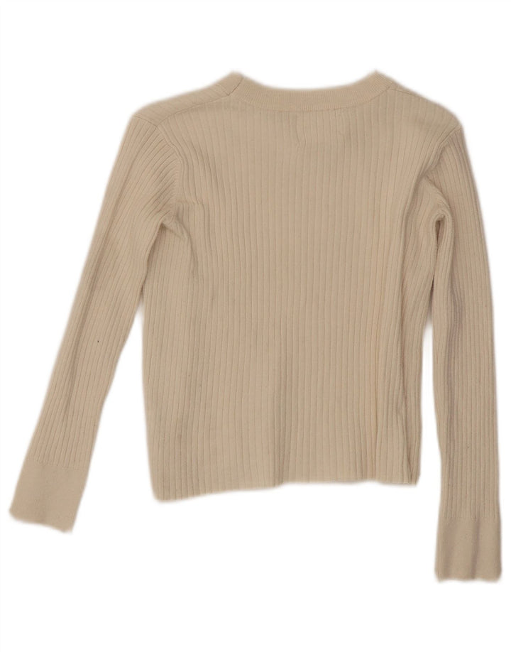 Zara Top Niña Manga Larga 13-14 Años Blanco Roto