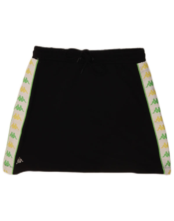 Falda Gráfica Kappa Mujer UK 44 Mediana Algodón Color Block Negro