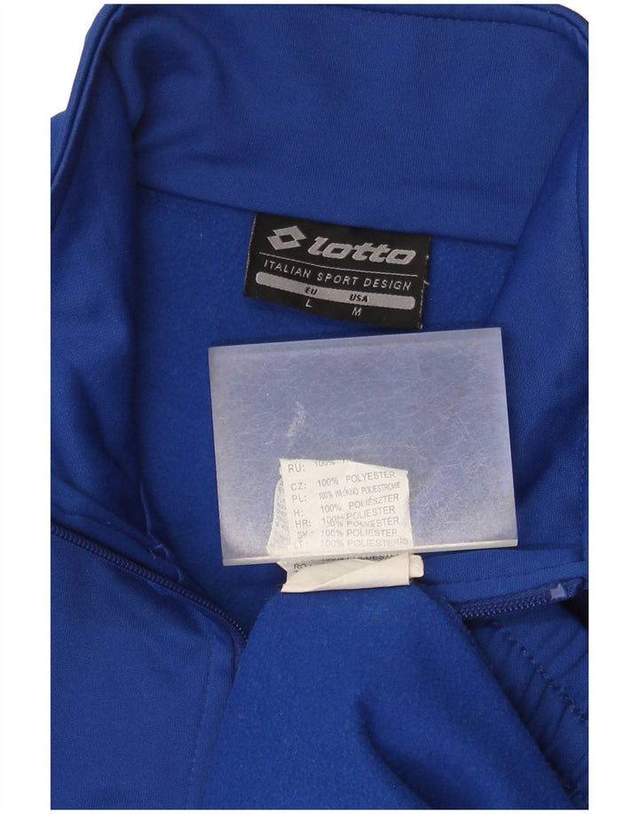 Lotto Hombre Sudadera Con Cuello Y Cremallera Gráfica Jersey Jersey Azul Medio Poliéster