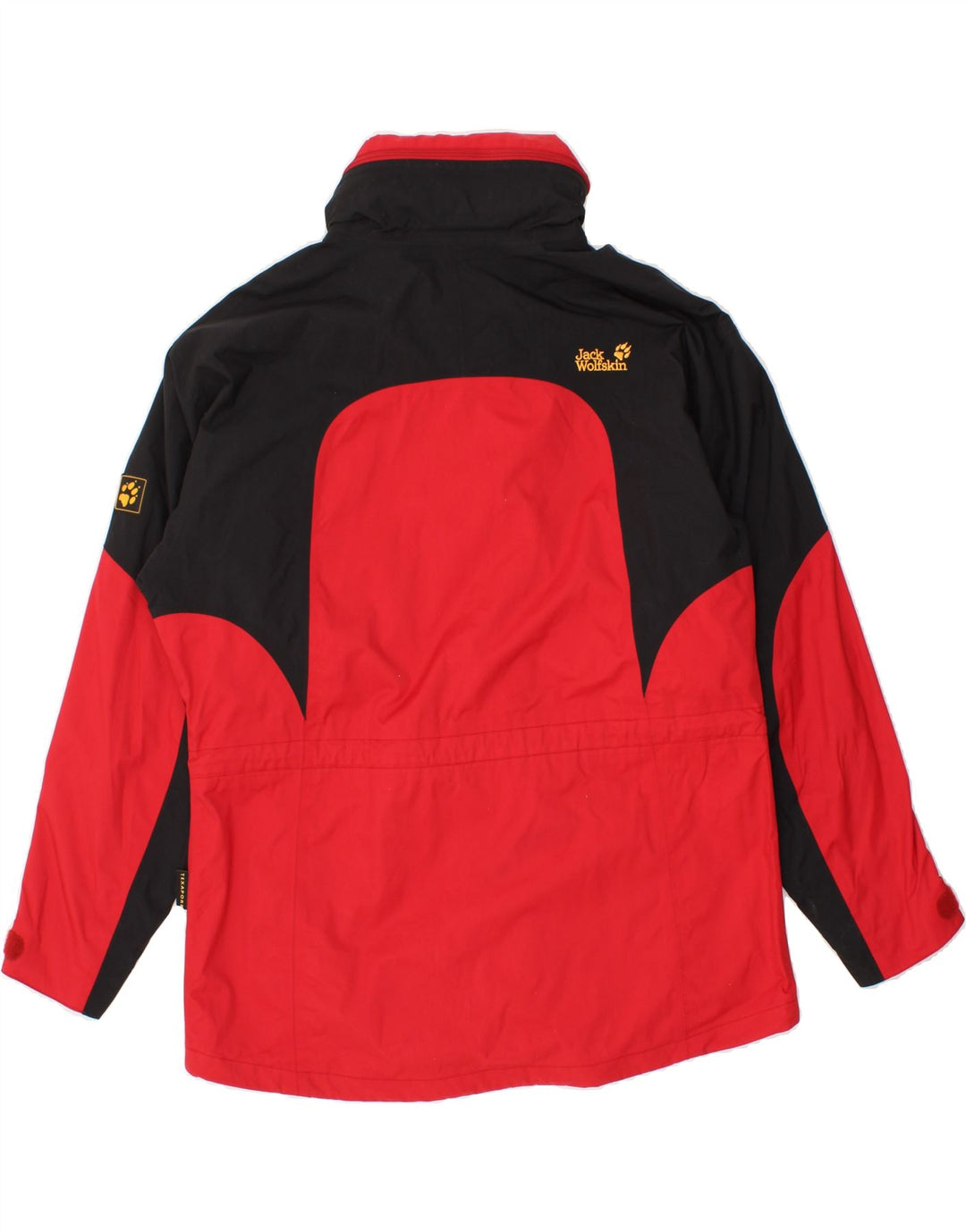 JACK WOLFSKIN Womens Loose Fit Windbreaker Jacket UK 16 Large Red Vintage Jack Wolfskin and Second-Hand Jack Wolfskin from Messina Hembry 