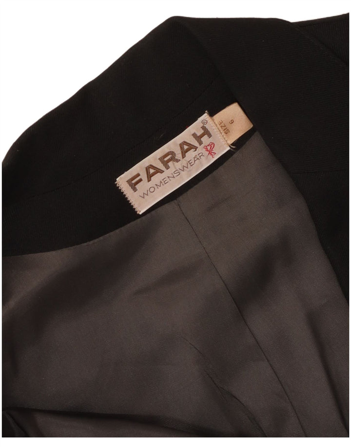 Farah Chaqueta Blazer de 2 Botones para Mujer UK 6 XS Negro