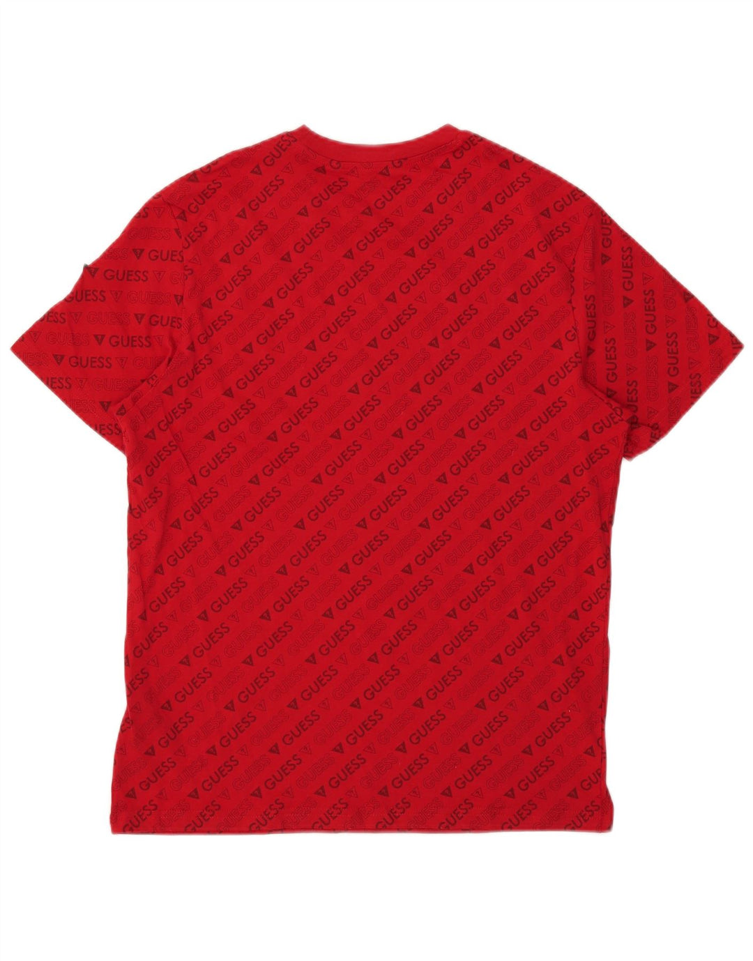 GUESS Camiseta gráfica para hombre Top Medium Red Cotton
