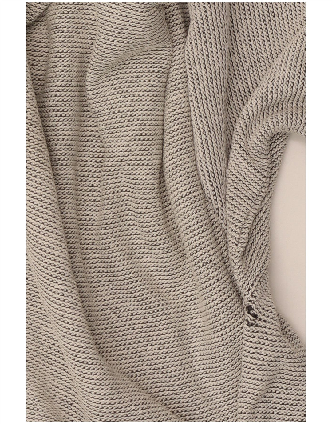 Bueckle Jersey con cuello barco para hombre, suéter grande gris geométrico