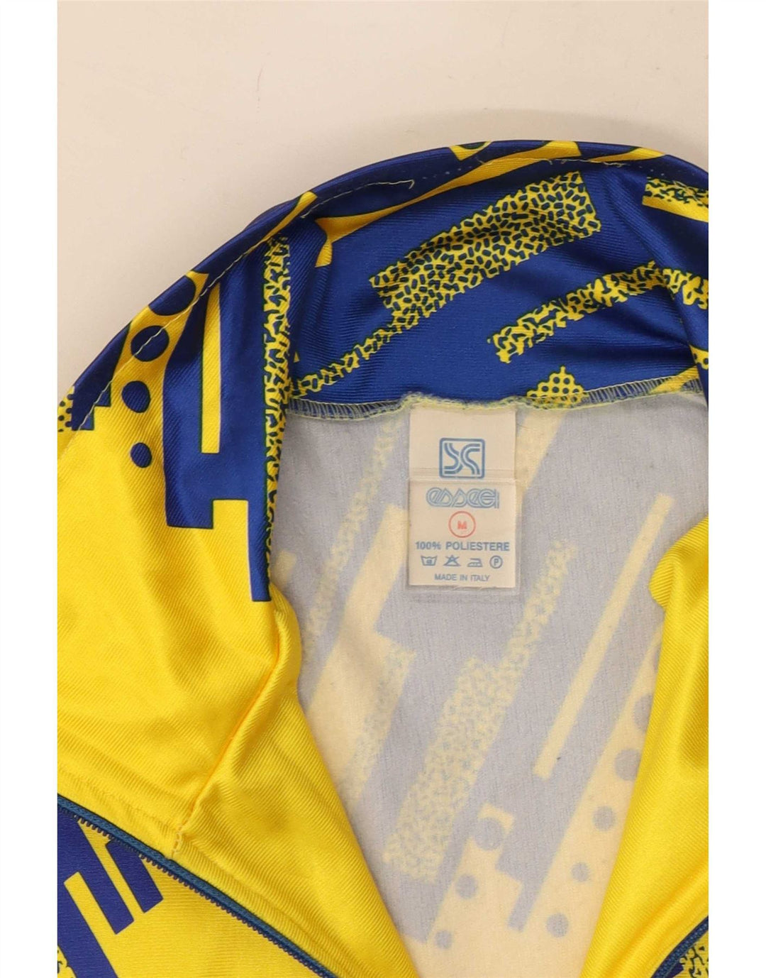 Essegi Chaqueta superior de chándal con gráfico para hombre Poliéster geométrico amarillo medio