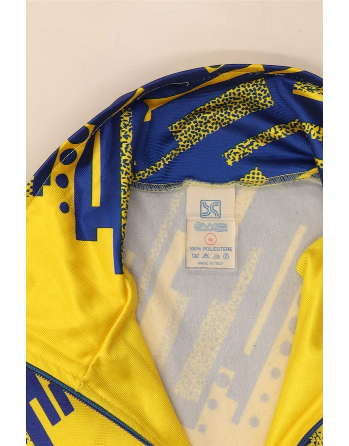 Essegi Chaqueta superior de chándal con gráfico para hombre Poliéster geométrico amarillo medio