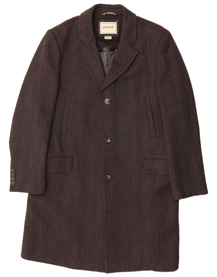 Abrigo GEOX para hombre UK 46 3XL Lana gris en espiga