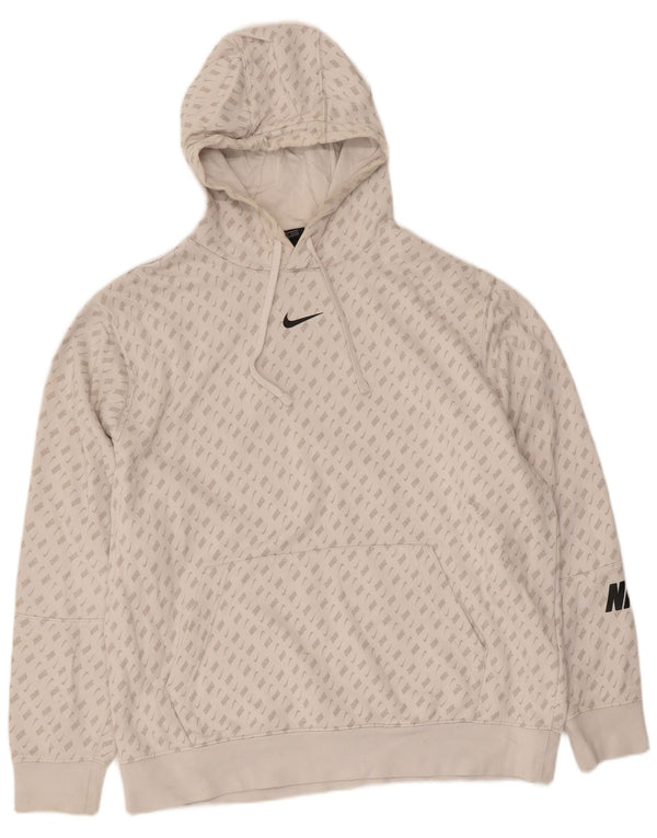Nike Jersey con capucha y ajuste estándar para hombre, talla grande, algodón blanco