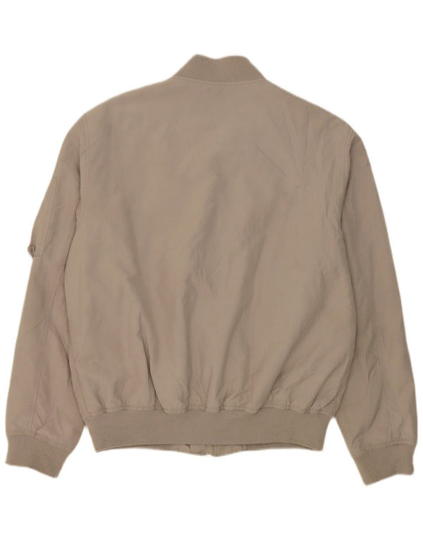 Zara Hombre Cazadora Bomber ES 42 XL Poliéster Gris
