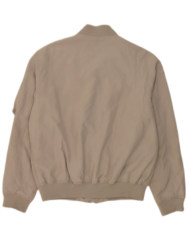 Zara Hombre Cazadora Bomber ES 42 XL Poliéster Gris