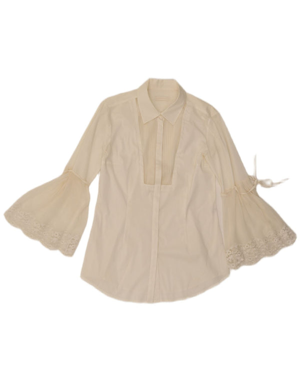 Blusa camisera para mujer Scervino Street IT 44 Medium White Floral