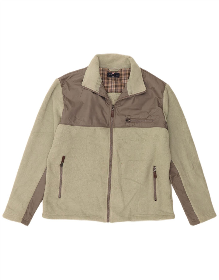 Marks & Spencer Chaqueta polar azul Harbor para hombre, talla 40, color verde