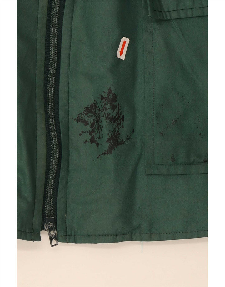 Chaqueta utilitaria vintage para hombre UK 36 Small Green