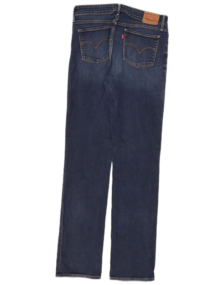 LEVI'S Vaqueros Rectos 714 Mujer W30 L32 Algodón Azul