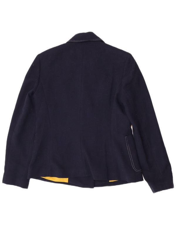 Chaqueta tipo blazer con doble botonadura para mujer Sisley IT 46 Large Azul marino