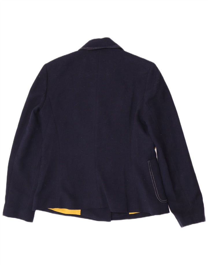 Chaqueta tipo blazer con doble botonadura para mujer Sisley IT 46 Large Azul marino