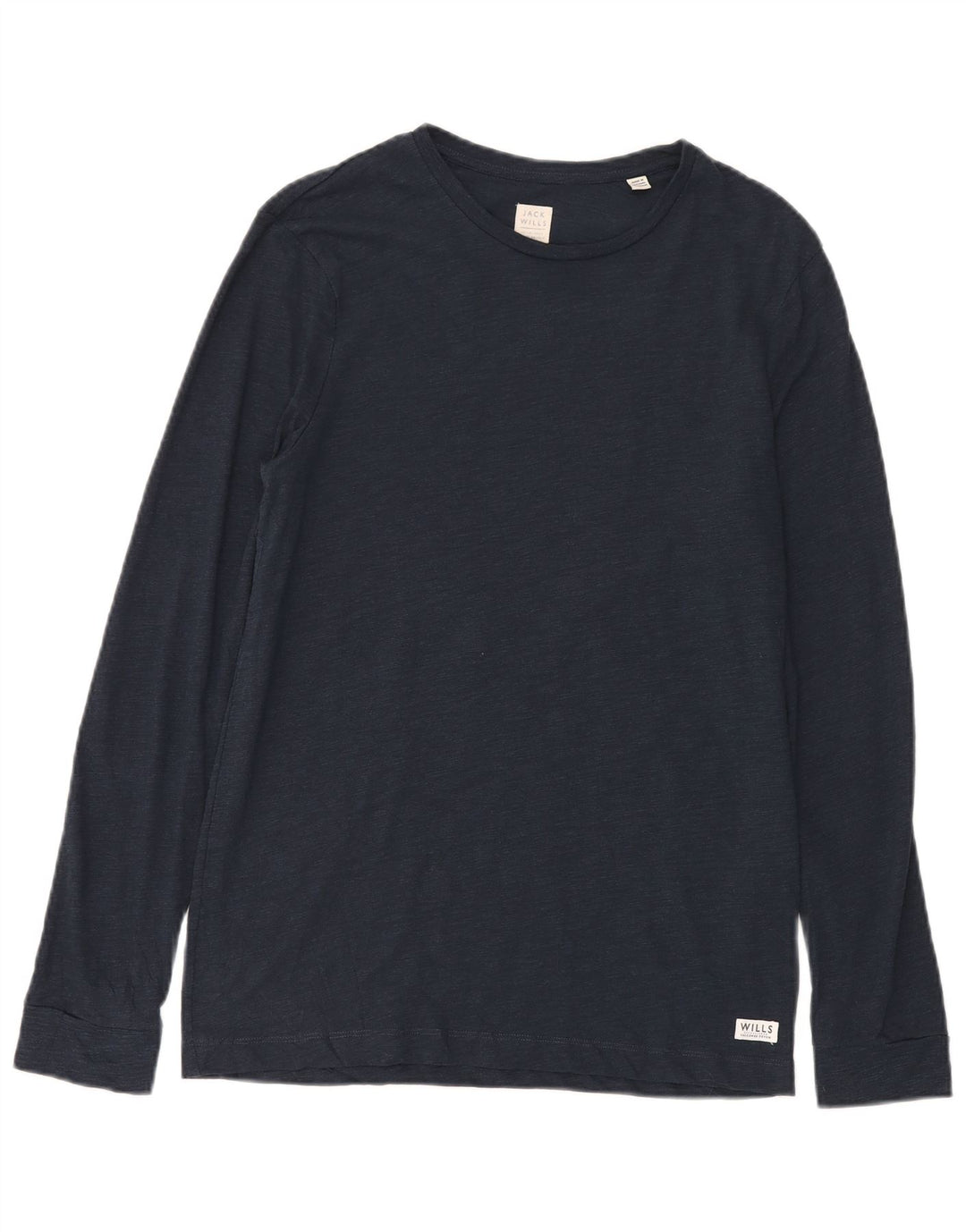 Jack Wills Hombre Top Manga Larga Pequeño Algodón Azul Marino