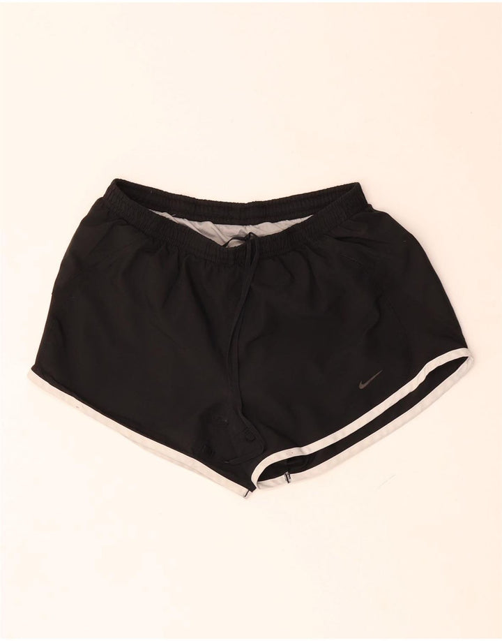 Nike - Pantalones cortos deportivos para mujer (talla 8), color negro, poliéster