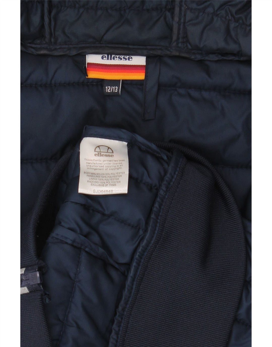 Ellesse Chaqueta acolchada con capucha para niño 12-13 años Nylon color block gris