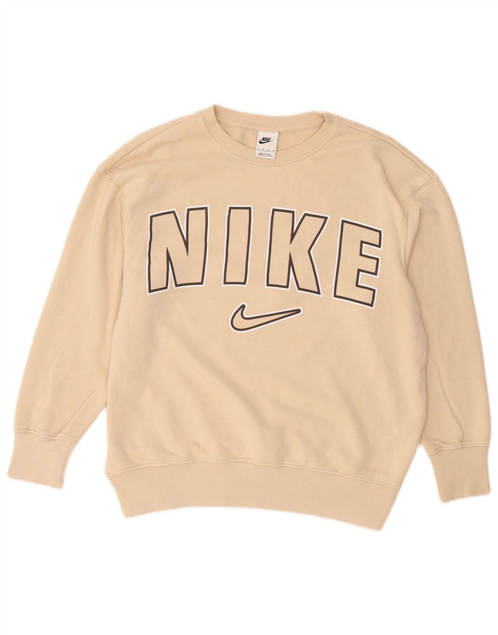 Sudadera Nike Hombre Graphic Jumper XS Algodón Beige
