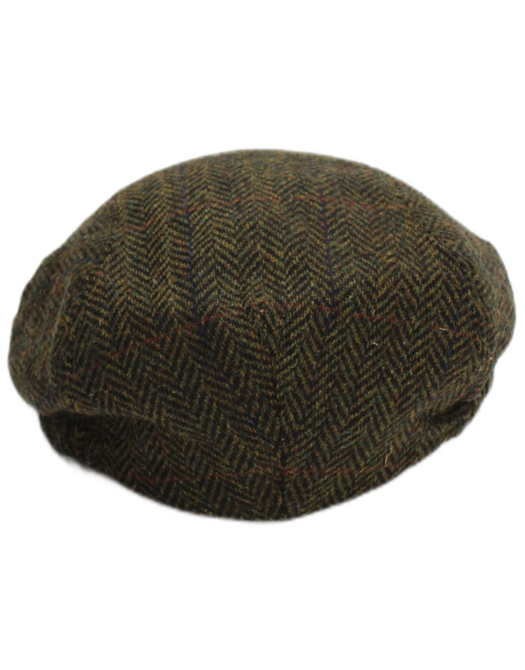 Mucros Weavers Gorra plana para hombre, mediana, color caqui, lana de espiga, clásica