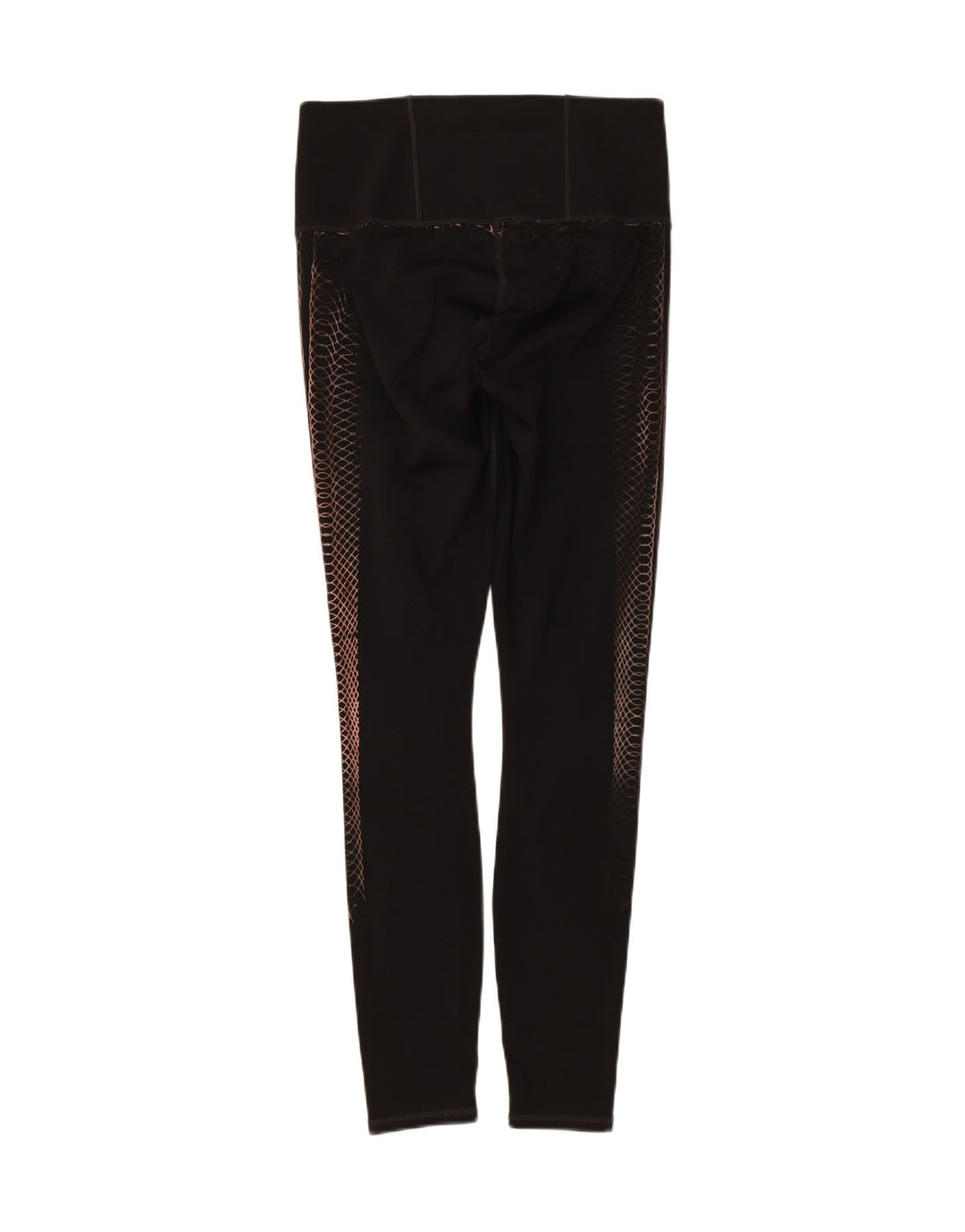 PUMA Womens Abstract Pattern Leggings UK 10 Small Black Vintage Puma and Second-Hand Puma from Messina Hembry 