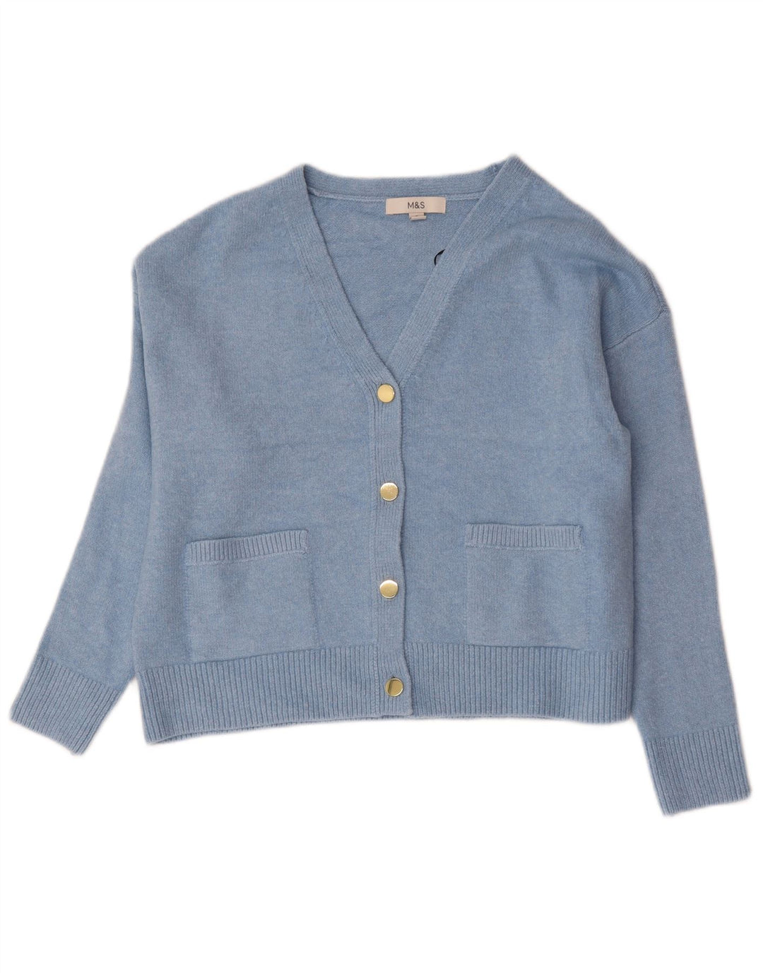 Marks & Spencer Suéter tipo cárdigan extragrande para mujer UK 10 Small Blue