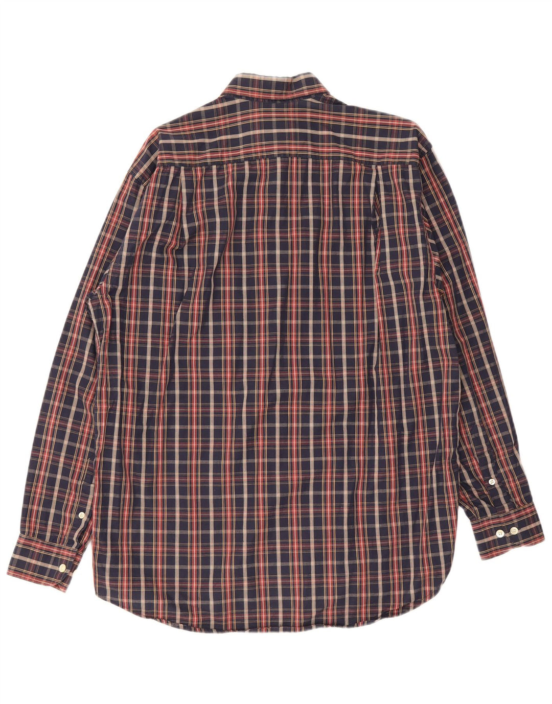 Camisa Lacoste Hombre Classic Fit Cuadros Azul Marino Pequeño