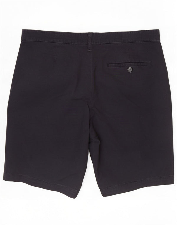 Marks & Spencer Pantalones cortos chinos para hombre W34 Grande Algodón azul marino