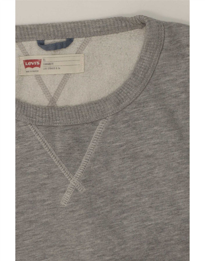 Levi's Sudadera de ajuste estándar para hombre XL Gris