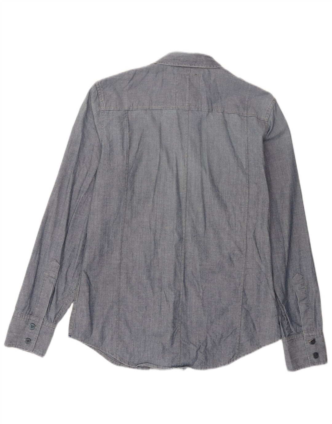 G-Star Hombre 3301 Camisa Militar De Algodón Azul Medio