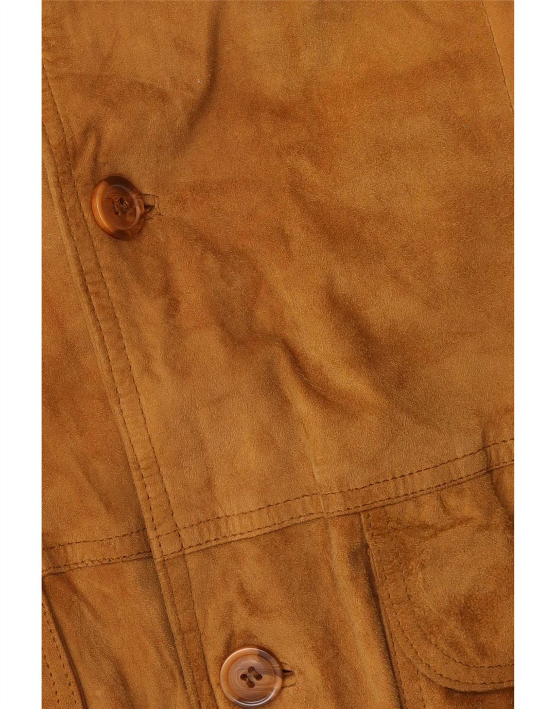 Vintage hombres ante bomber chaqueta IT 54 2XL cuero beige