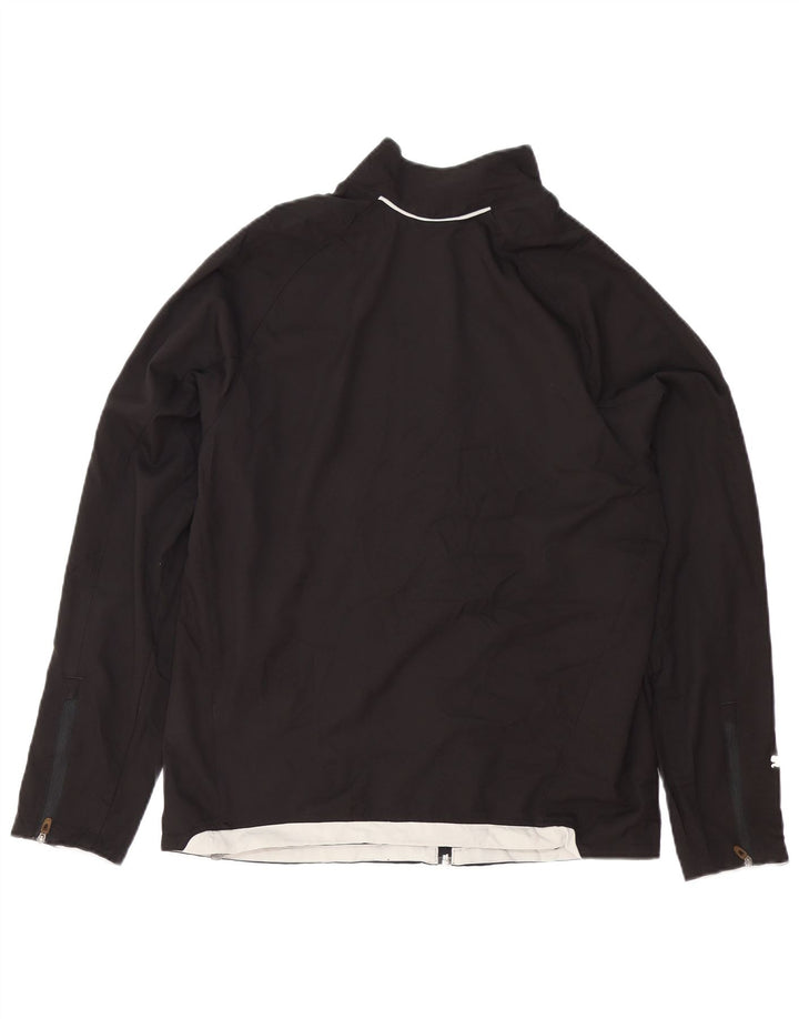 PUMA Chaqueta superior de chándal para hombre Poliéster negro mediano