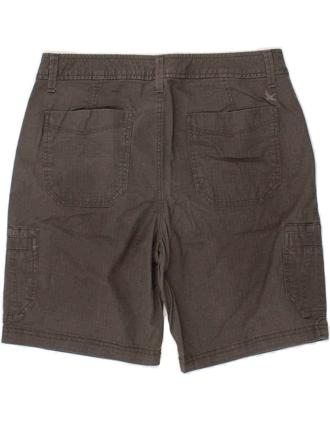 EDDIE BAUER Womens Slightly Curvy Cargo Shorts US 6 Medium W28  Grey Check Vintage Eddie Bauer and Second-Hand Eddie Bauer from Messina Hembry 