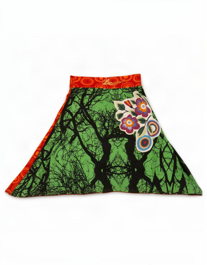 Desigual Falda Acampanada Con Patrón Abstracto Mediana W26 Multicolor