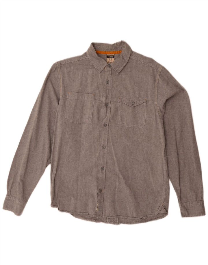 Camisa RAB Hombre Algodón Gris Medio