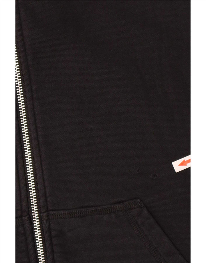 Nike - Sudadera con capucha y cremallera para hombre, talla pequeña, algodón negro