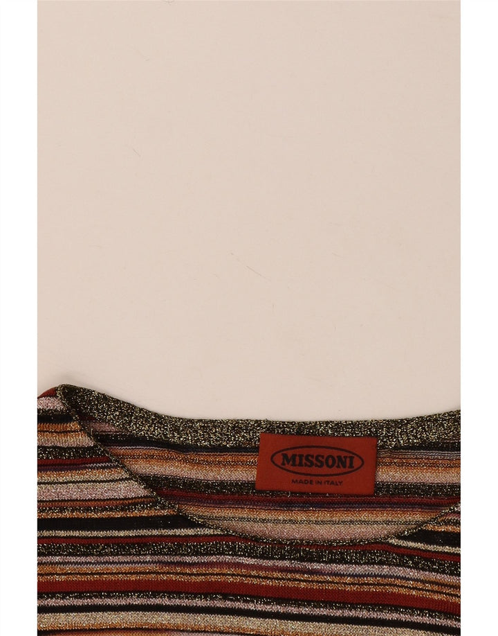 Missoni Blusa para mujer Top UK 42 Mediana Rayas multicolores