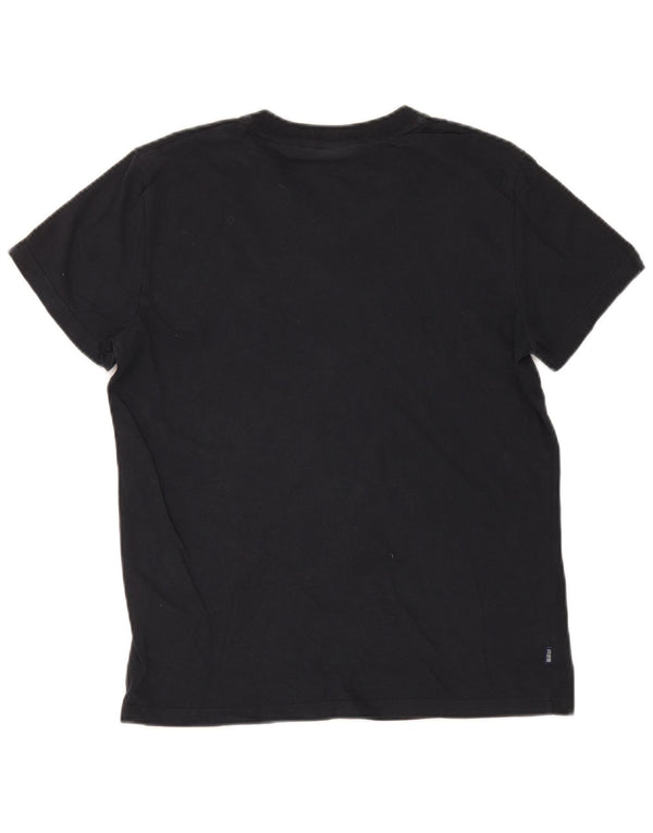 Superdry Camiseta para mujer Top UK 46 Large Azul marino Algodón