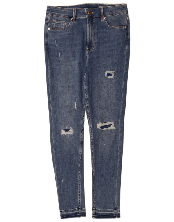 Marks & Spencer Jeans Ajustados The Ivy para Mujer UK 10 Small W26 L27 Azul