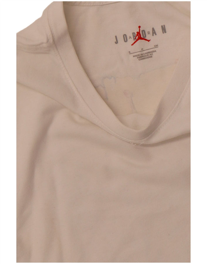 JORDAN Camiseta gráfica para hombre Top Small White
