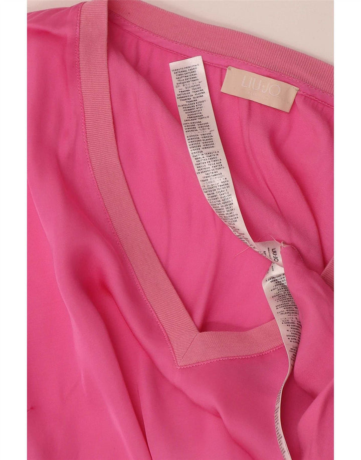 Blusa Liu Jo para mujer Top UK 10 Small Pink Cotton