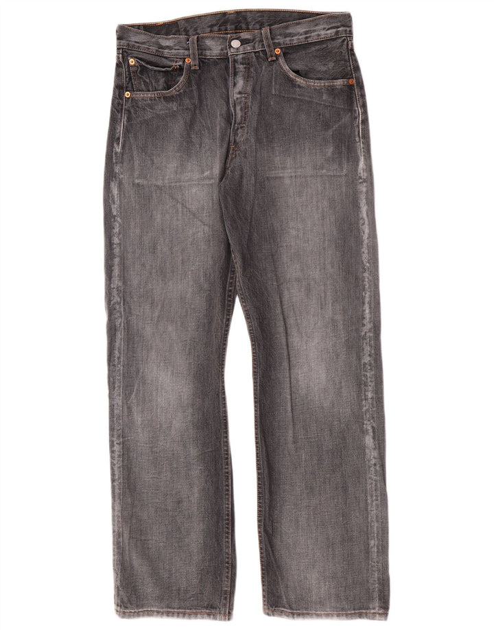 Levi's Vaqueros rectos 501 para hombre W32 L30 Algodón gris