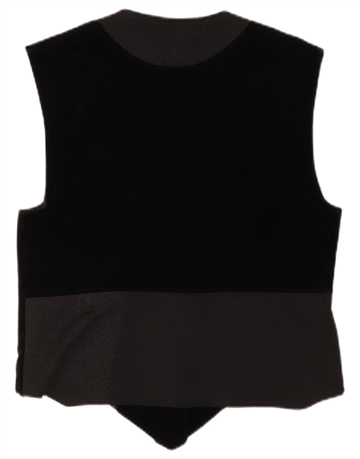 PITTI Chaleco gráfico para mujer EU 40 Medium Black Linen