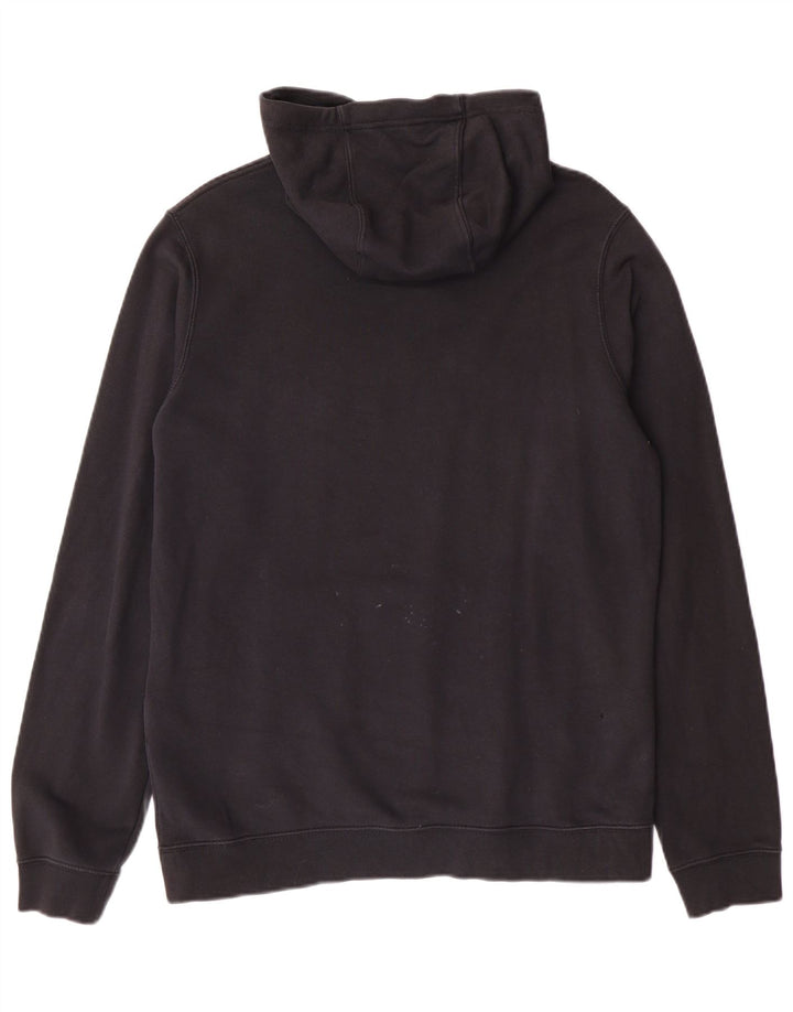 Nike Sudadera con capucha gráfica para hombre, jersey de algodón negro mediano