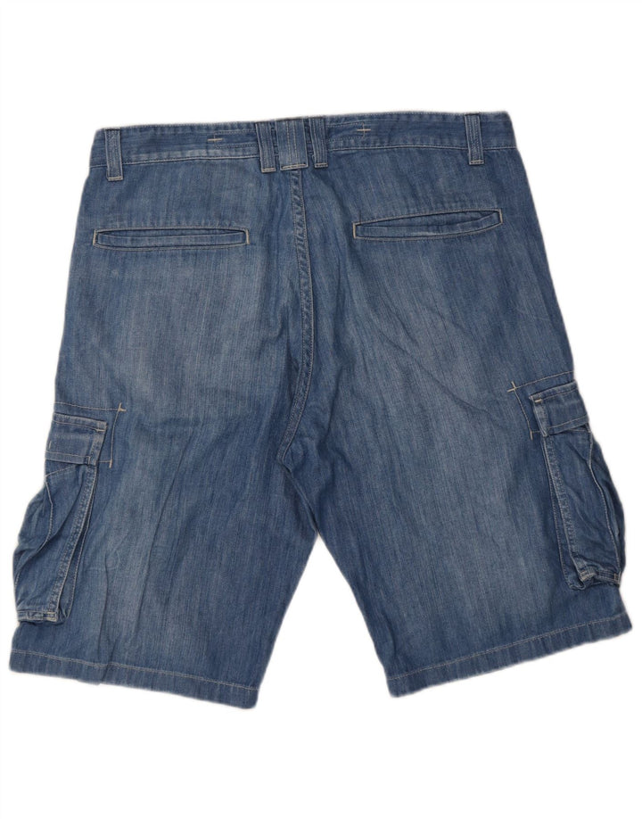Lee Mens Bermudas Cargo Shorts W34 Grande Algodón Azul