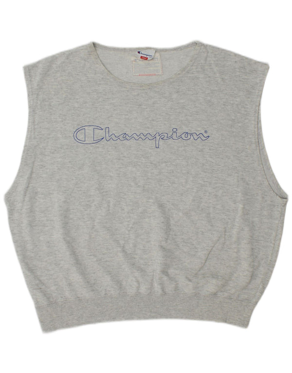 Champion Sudadera con gráfico extragrande para mujer UK 46 Large Grey