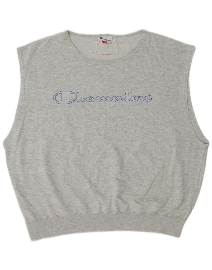Champion Sudadera con gráfico extragrande para mujer UK 46 Large Grey