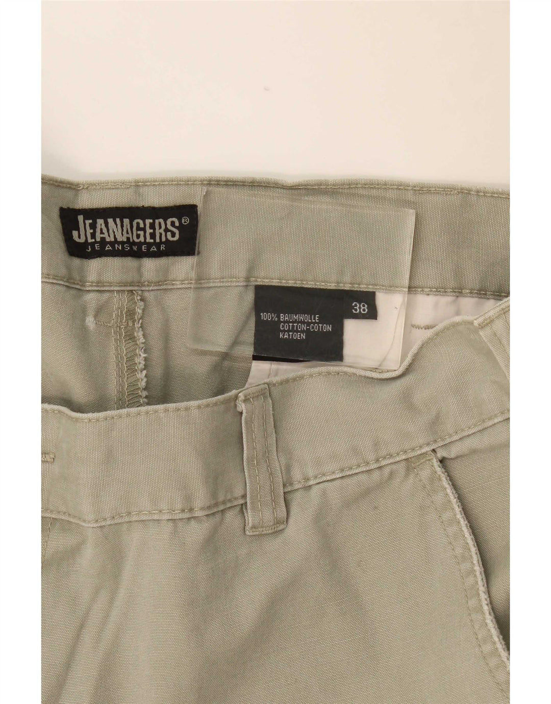 Jeanagers Pantalones cortos cargo para hombre W38 XL Algodón caqui