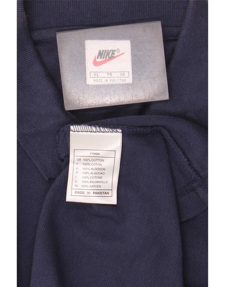 Polo Nike Hombre XL Azul Marino Algodón